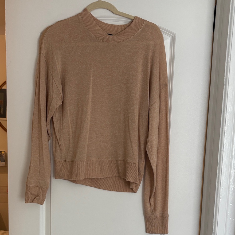 J. Crew Light Brown Crew Neck Top